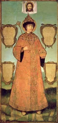 Porträt von Zar Fjodor Alexejewitsch (1661-82)